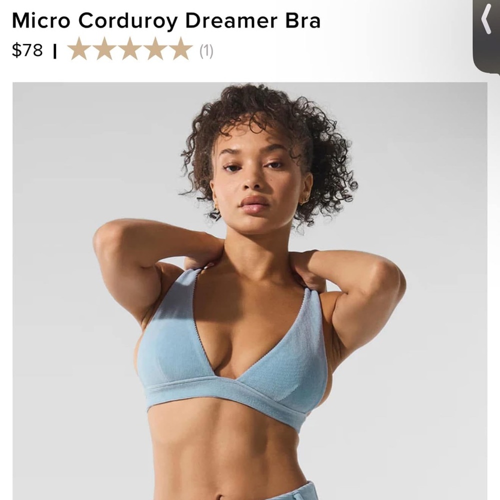 Micro Corduroy Dreamer Bra ALO YOGA